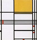 omposition with Black White Yellow and Red by Piet Mondrian
